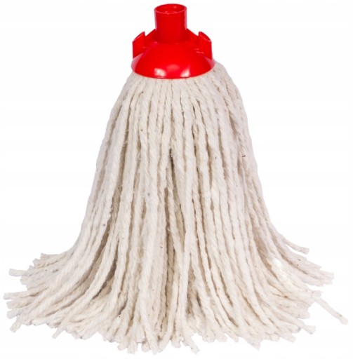 MOP NA BAVLNU, BIELY MAXI, 240G, DLHÝ 30CM