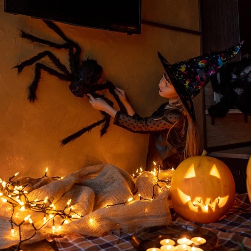 Umelá pavučina halloweenska dekorácia 20g Pavúky
