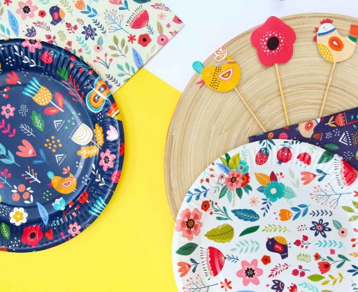 Papierové taniere Summer Collection 18 cm 6 ks.
