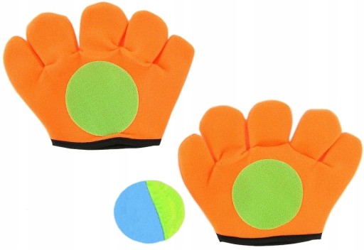 BEZPEČNÉ RUKAVICE NA VELCRO ZÁCHYTKA + LOPTIČKA 6213