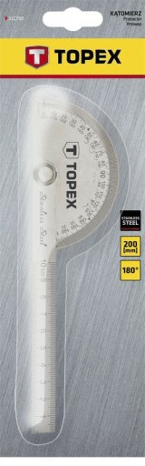 Uhlomer 180 stupňov s pravítkom 100 mm