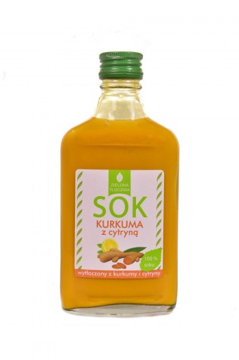 Šťava z lisovanej kurkumy s citrónom 200 ml Zielona Tłoc