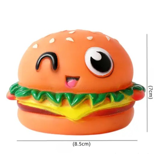 HAMBURGER pes pískacia hračka 8,5 cm BARKED