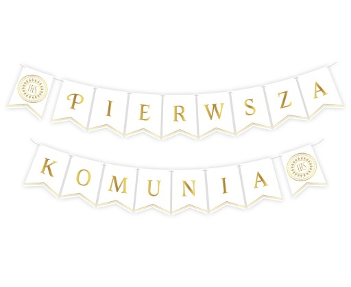 BANNER Papierová girlanda Prvé sväté prijímanie, vlajky