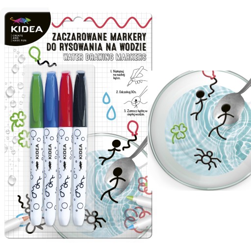 Kidea začarované fixky na kreslenie na vodu