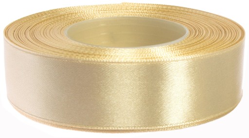 Saténová stuha 25 mm 32 m - béžová