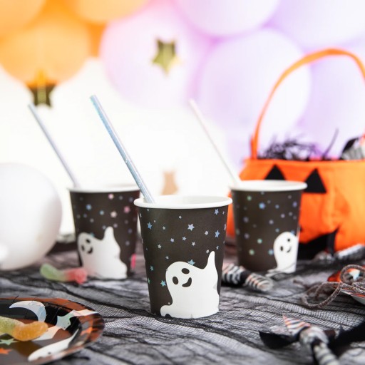 SÚPRAVA HALLOWEENSKÝCH HRNKOV A TANIELÍK, HROZNÉ, 12 ks