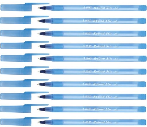 BIC Round Stick Klasické guľôčkové pero Sada 10 kusov