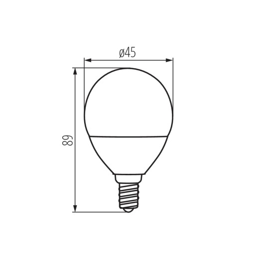 E14 HI LED žiarovka 8W Neutral 800lm Kanlux guľa