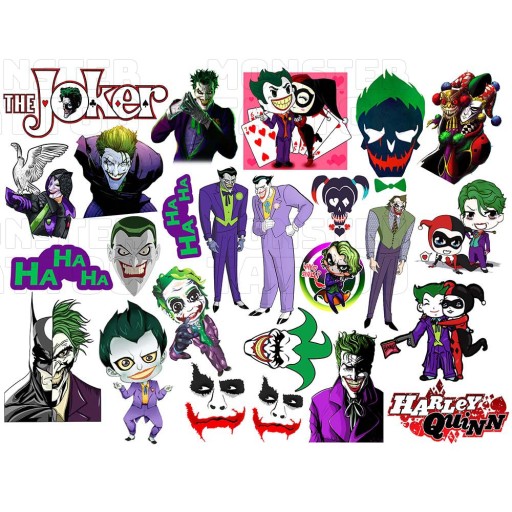 UMÝVAJÚCE DOČASNÉ TETOVANIE PRE DETI DETSKÝ JOKER ORIGINÁLNE DIZAJNY