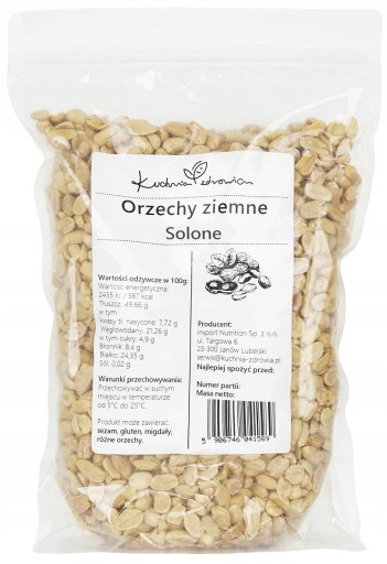 Arašidy pražené KUCHNIA ZDROWIA solená 500g
