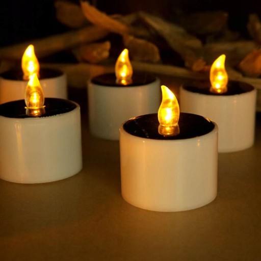 SVIEČKOVÁ VLOŽKA LED ELEKTRICKÝ SOLÁRNY POHYBLIVÝ PLAMEŇ