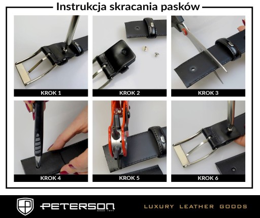 PETERSON dámsky kožený opasok k nohaviciam, úzke prúžky, farby