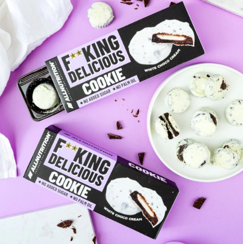ALL NUTRITION FITKING DELICIOUS COOKIE KRÉM S BÍLOU ČOKOLÁDOU 128G