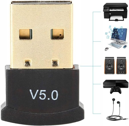 ADAPTÉR BLUETOOTH 5.0 USB DONGLE VYSOKORYCHLÝ MODUL