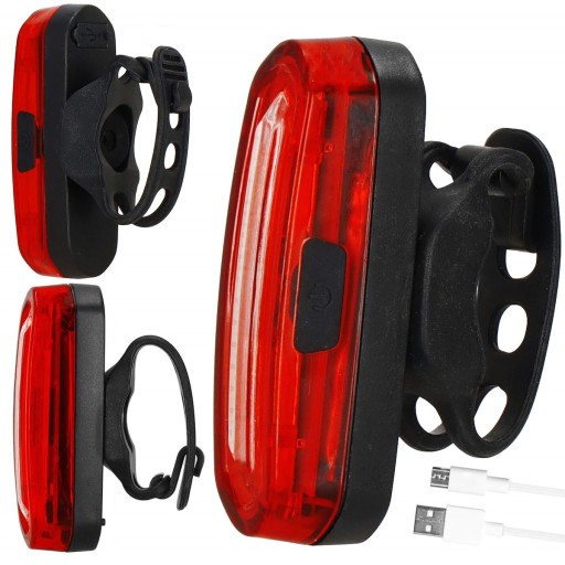 BIKE ZADNÉ SVETLO LED USB SVETLO NA BICYKEL ZADNÉ SVETLO ČERVENÉ