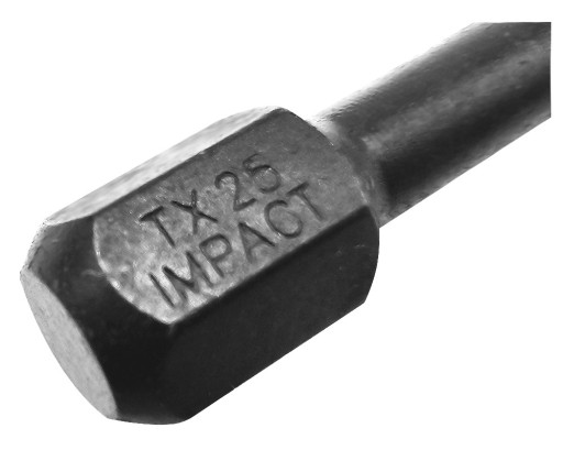 NÁRAZOVÝ BIT TX25 30mm STAR TORX TORX NÁRAZOVÝ COBIT 1ks