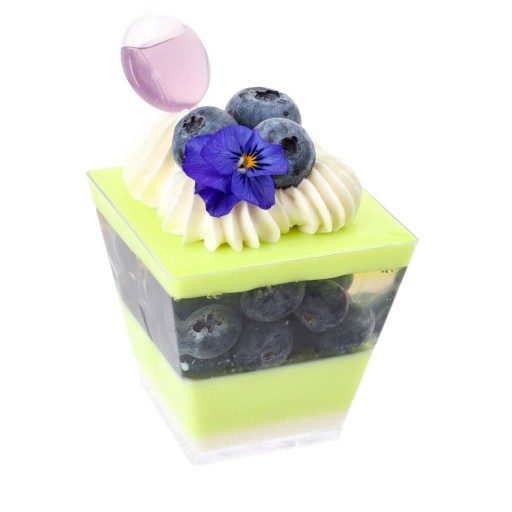 Finger Food dezertné poháre Pyramidové dezertné nádoby 25ks 210ml