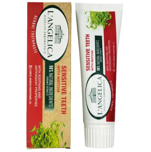 L'Angelica zubná pasta na citlivé zuby s Matcha 75 ml