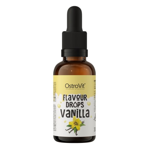 OstroVit Aróma Prídavná látka do jedla Vanilka 30 ml Ochutené KVAPKY BEZ CUKRU