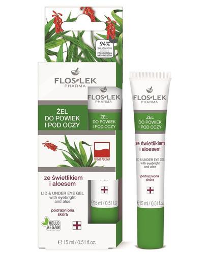 FLOS-LEK Gél so svetluškou a aloe na viečka a pod oči 15 ml