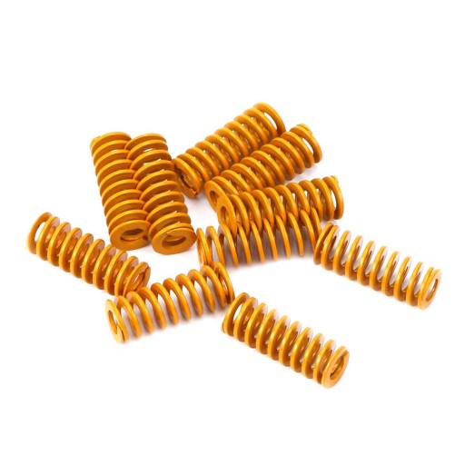 Žlté pružiny na vyrovnávanie stola Ender 3 5 CR-10