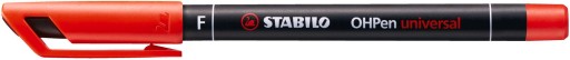 STABILO OHPEN F 0,7mm fóliové pero, červené