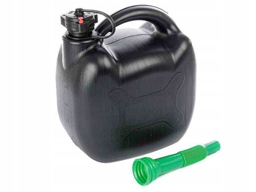 PLASTOVÁ KANISTRA PALIVA, 5L, OVÁLNY, ČIERNA