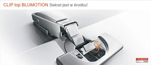 BLUM klip horný pánt 110 stupňov blumotion 71B3550