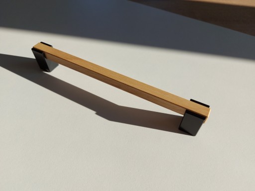 Drevená nábytková úchytka Zábradlie, dĺžka 212mm, šírka 192mm