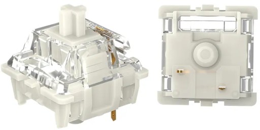 Gateron WHITE Pro Switch Pre-Lubed - 5 ks.