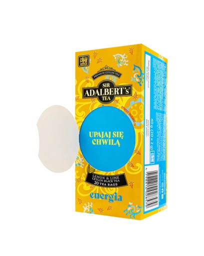 ADALBERT'S LEMON & LIME Cejlónsky čierny čaj 20 vrecúšok