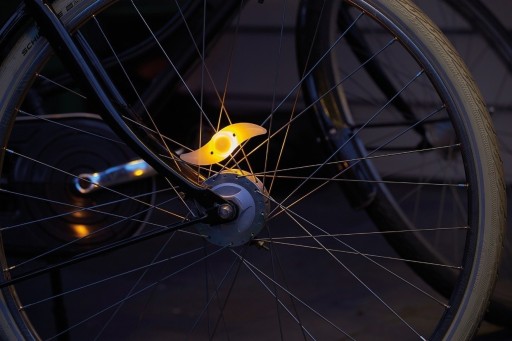 LED BICYKELOVÁ LAMPA KRYT SPÚCOVÝCH KOLESÍ OSVETLENIE BICYKLOVÝCH KOLIES