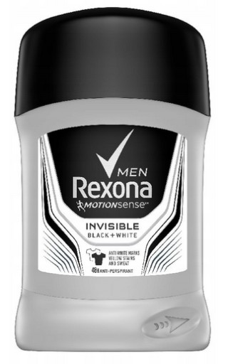 Rexona Men Invisible Black+White antiperspirant tyčinka 50 ml
