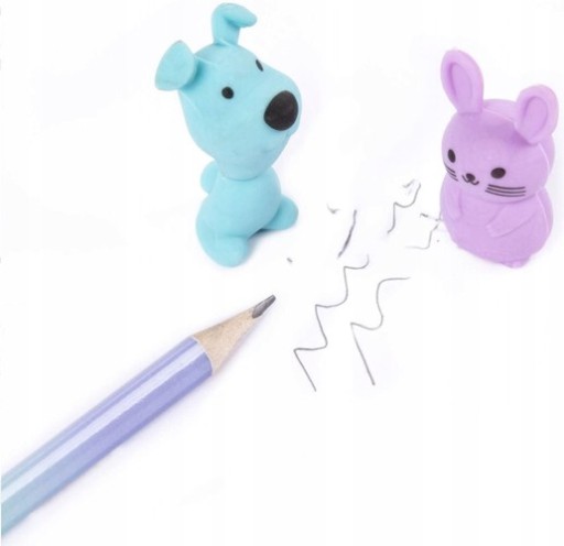 Gumy BUNNY DOG ANIMALS 2 KUS KIDEA