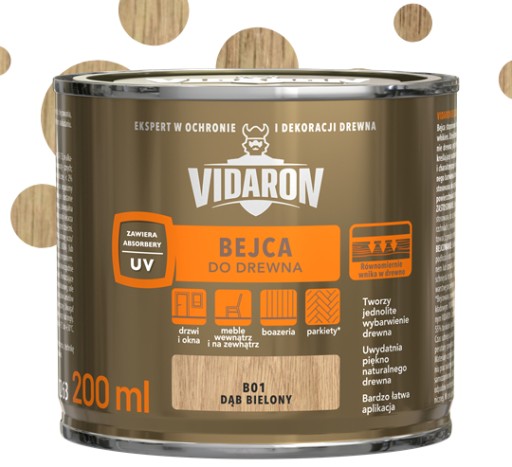 Vidaron moridlo na drevo Dub bielený B01 0,2L