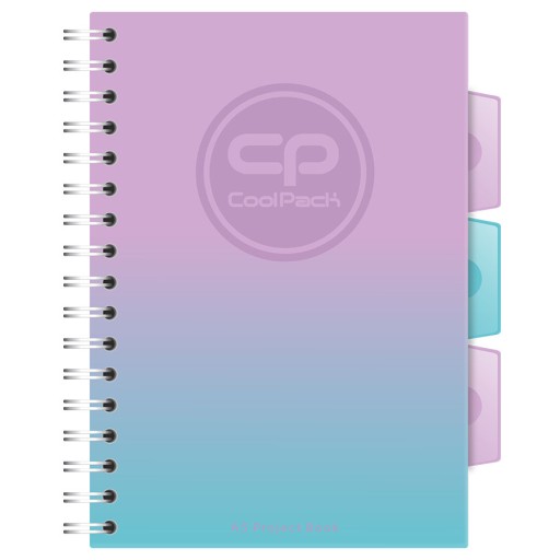 Kruhový zápisník A5 CoolPack 100 strán Gradient Blueberry