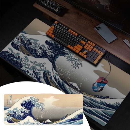 VEĽKÁ PODLOŽKA POD MYŠ GREAT WAVE XXL 90x40