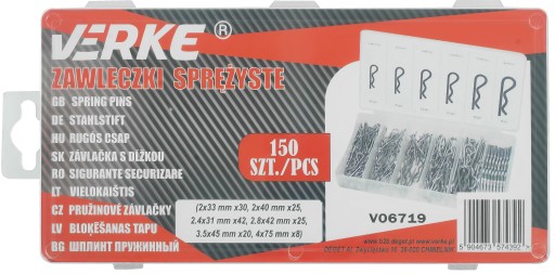 PRUŽINKY SADA PRUŽÍN ZABEZPEČENIE 150 KS