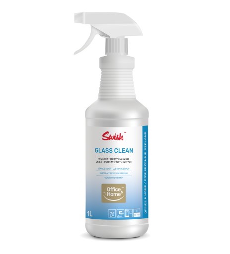Swish Glass Clean – Tekutý prostriedok na čistenie skiel, zrkadiel, monitorov, pracovných dosiek – 1 l