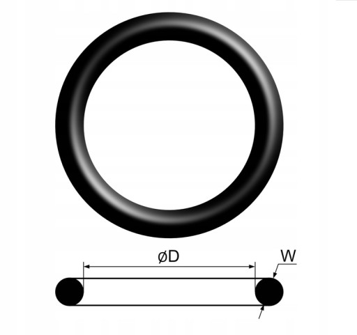 Oring 12x2 NBR70 olejuvzdorná guma (10 ks), tmel, sada 10 ks