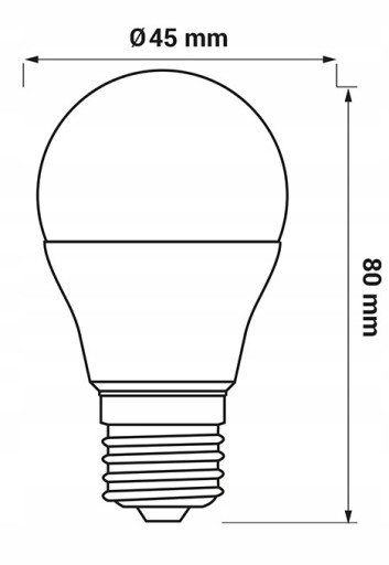 LED žiarovka svetelný zdroj BASE E27 G45 TOTO 8W-WW 900lm 3000K ORO