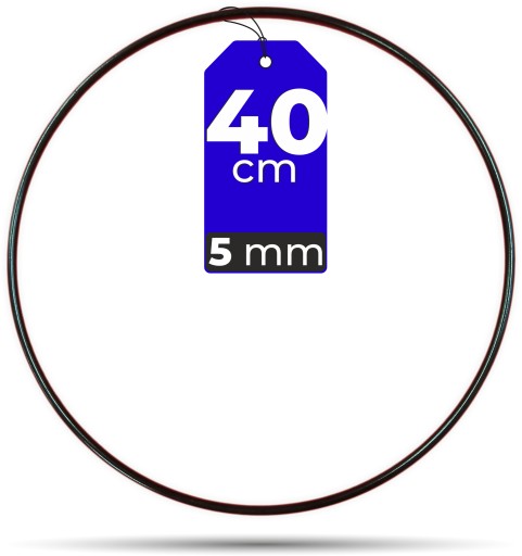 Ráfik Koleso Kovové ČIERNA 40 cm 5 mm HRUBÝ DRÔT