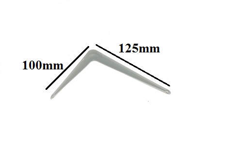 Podpera Držiak 100x125 biely 3 ks