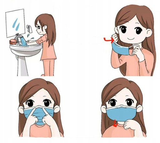 HYGIENICKÉ MASKY MASKY OCHRANNÁ MASKA 50 KS JEDNORÁZOVÉ