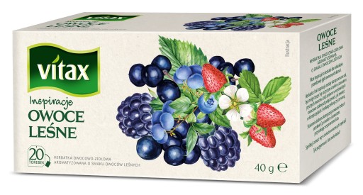 Vitax ovocný čaj - príchuť lesné ovocie - 20tb