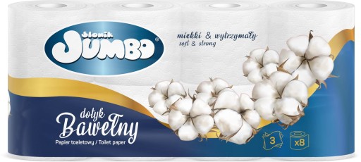 TOALETNÝ PAPIER SLONÍ JUMBO CELULÓZA 3 V 8 KS