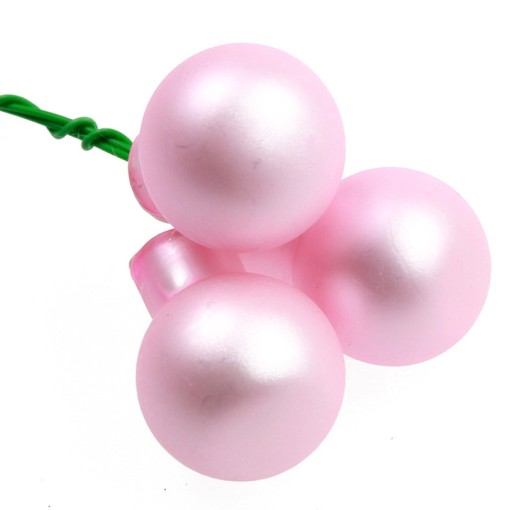 SKLENENÉ OČKY BABY S DRÔTOM 2cm 3ks J. Ružová M