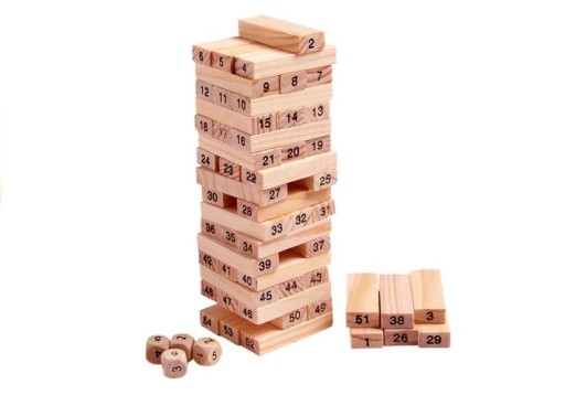 Drevené puzzle Veža čísel obratnosť