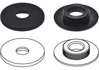 okrúhle zarážky klipov pre FIAT (13 mm kolík)